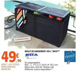E.Leclerc Eda - malle de rangement 420 l baya offre