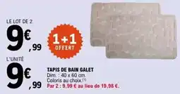 E.Leclerc Dim - tapis de bain galet offre