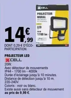 E.Leclerc Projecteur led offre