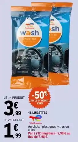 E.Leclerc Wash - 16 lingettes offre