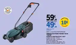 E.Leclerc Foxter - tondeuse electrique plussee capaire offre