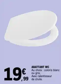 E.Leclerc Abattant wc offre