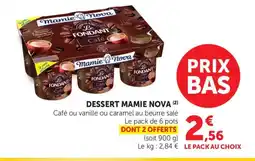 Bi1 MAMIE NOVA Dessert offre