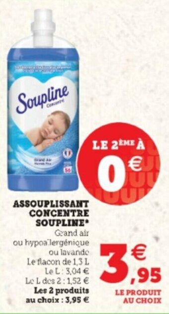 Hyper U Assouplissant Concentre Soupline offre