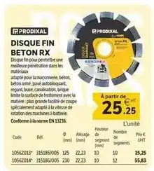 DomPro Disque fin beton rx offre