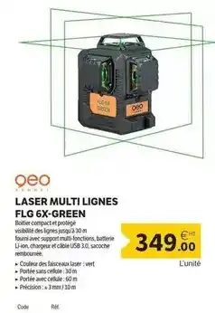 DomPro Laser multi lignes flg 6x-green offre