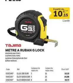 DomPro Metre a ruban g lock offre