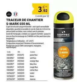DomPro Orange - traceur de chantier s-mark 650 ml offre