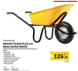 DomPro Hæmmerlin - brouette bati plus 110 reno alpha peinte offre