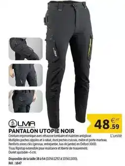 DomPro Oxford - pantalon utopie noir offre