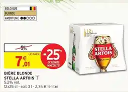 Intermarché Stella artois - bière blonde offre