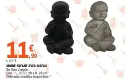E.Leclerc Dim - mone enfant avec oiseau offre