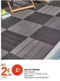 E.Leclerc Dim - dalle de terrasse offre