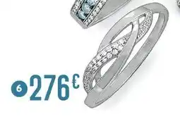 E.Leclerc Bijoux Bague diamants 0,04 ct, taille 54, or gris offre