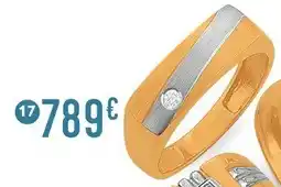 E.Leclerc Bijoux Chevalière diamant 0,04 ct, taille 62, ors offre