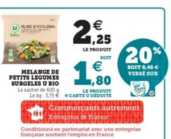 Hyper U Melange de Petits Legumes offre
