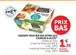 Bi1 CHARLES & ALICE Dessert fruitier ssa offre eco offre