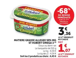 Bi1 ST HUBERT OMEGA 3 Matiere grasse allegee 50% mg offre