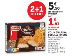 Bi1 FINDUS Colin d'alaska surgele offre