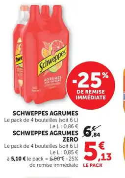 Bi1 SCHWEPPES Agrumes offre