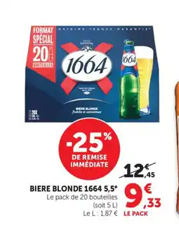Bi1 1664 5,5° Biere blonde offre