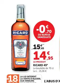 Bi1 RICARD 45° offre