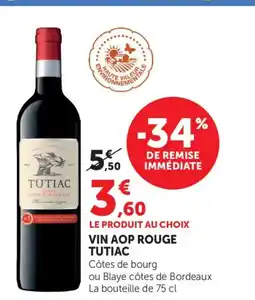 Bi1 TUTIAC Vin aop rouge offre