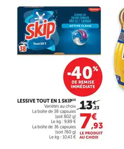 Bi1 SKIP Lessive tou en 1 offre