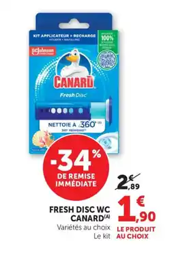 Bi1 CANARD Fresh disc wc offre