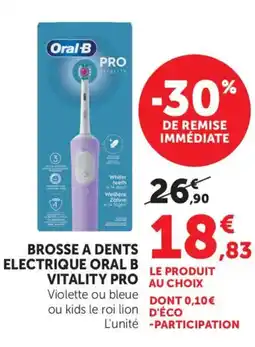 Bi1 Brosse a dents electrique oral b vitality pro offre