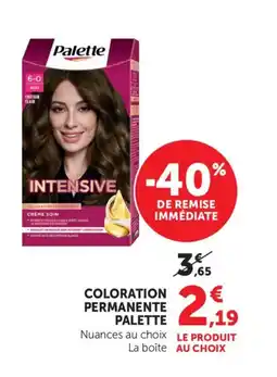 Bi1 PALETTE Coloration permanente offre