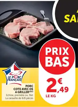 Bi1 Porc cote avec os a griller offre