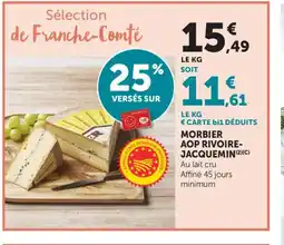 Bi1 Morbier aop rivoire- jacquemin offre