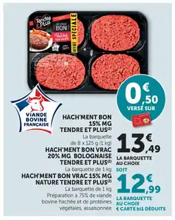 Bi1 TENDRE ET PLUS Hach ment bon 15% mg offre