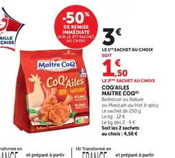 Bi1 MAITRE COQ Coq ailes offre