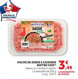 Bi1 MAITRE COQ Hache de dinde a cuisiner offre