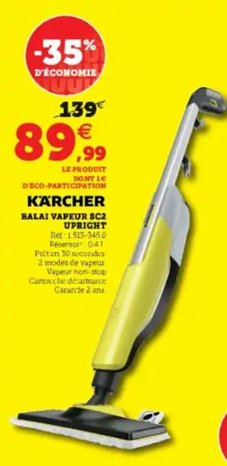 Hyper U Balai Vapeur SC2 offre