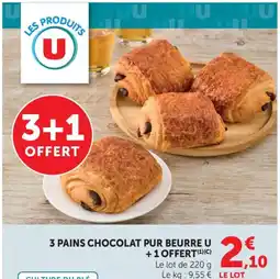 Bi1 U 3 pains chocolat pur beurre offre