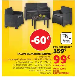 Bi1 Salon de jardin merone offre