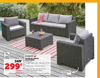 Hyper U Salon De Jardin California Allibert offre