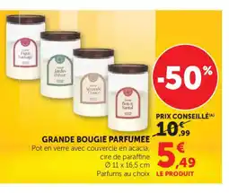 Bi1 Grande bougie parfumee offre