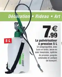 Bazarland Le pulvérisateur à pression offre