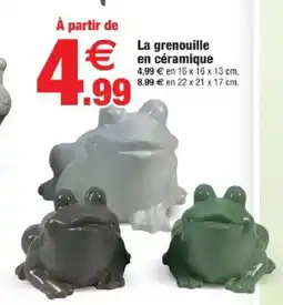Bazarland La grenouille en céramique offre