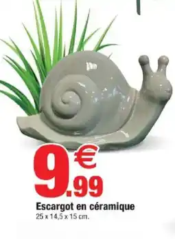 Bazarland Escargot en céramique offre