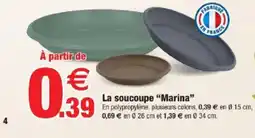 Bazarland La soucoupe Marina offre