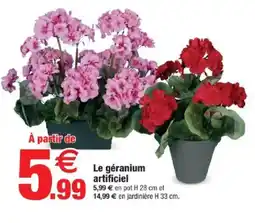 Bazarland Le géranium artificiel offre