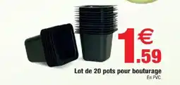 Bazarland Lot de 20 pots pour bouturage offre