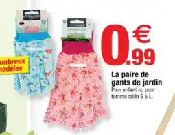 Bazarland La paire de gants de jardin offre