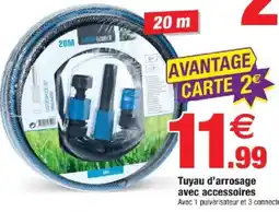 Bazarland Tuyau d'arrosage avec accessoires offre