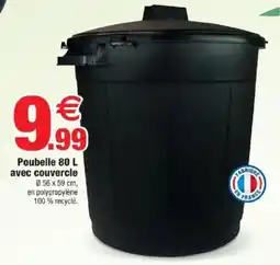 Bazarland Poubelle avec couvercle offre